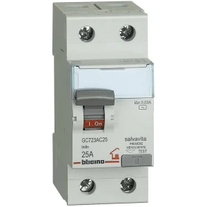 INTERRUTTORE DIFFERENZIALE SALVAVITA 2P AC 25A/40A BTICINO